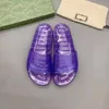 Luxe Designer Heren en Dames Slippers Nappa Dream Square Teen Sandalen Transparante PVC Groot Maat 35-47