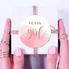 Creative Decoration Sticker Party Team Boy eller Girl Rösta Klistermärken För Kön Reveal Party Baby Shower Tillbehör 120pcs