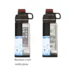 Diversion Water Bottle with Phone Pocket Secret Stash Pill Organizer Can Safe Plastic Tumbler & Hiding Spot for Money Bonus Tool