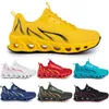Беговые туфли без бренда мужчины модные кроссовки белый черный желтый золотой темно-синий синий разводные зеленые мужские спортивные кроссовки # 140