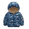 Kids Jackets for Baby Boys Thick Coats Winter Xmas Girls Warm Hooded Velvet Jacket Children Outerwear 1-6 Y Toddler Kid Snowsuit H0909