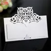 Nummer Namn Sittkort Vintage Tabell Nummer Kort Bröllop Födelsedag Laser Cut Heart Place Cards Party Decor