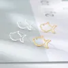 Stud minimaliste poisson voiture caméra boucles d'oreilles pour femmes boucle d'oreille en acier inoxydable animaux Couple cadeaux de fête