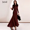 fashion Evening Party Bottoming Swing Dress Women Autumn Winter Solid Color Long Dresses Knitted Stretch Slim Vestidos 210518
