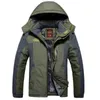 Winter Fleece Military Jackets Män Vindskydd Vattentät Outwear Parka Mens Windbreaker Varm Raincoat Coat Plus Storlek 9XL Overcoat 210819