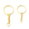 25mm 30mm metalen vergulde sleutel ringen houder sleutelhangers fit handgemaakte speelgoed hanger sieraden mode-accessoires