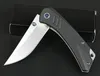 Ex-Factory Price Price RM102 Flipper складной нож 5CR13MOV Blade Drop Point G10 + ручка из нержавеющей стали шариковая подшипник EDC карманные ножи