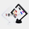 50 ADET 3D Yüzer Tırnak İpuçları Ekran Standı Tutucu Bague Ambalaj Kutusu Pet Membrane Mücevherat Ekran Şovu Ile