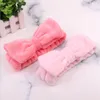 Makeup Brushes Flannel Cosmetic Headbands Soft Bowknot Elastic Hair Band Hairlace For Washing Face Shower Spa ToolsMakeup Harr22