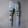 Mens Designer Jeans Distressed Ripped Biker Slim Fit Motorcycle Denim For Men s Top Quality Fashion jean Mans Pants pour hommes