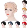 Sammet hijab femme musulman hatt turban kepsar huvud inner hijabs pärlstav huvudduk beanie hatt vrid Braid hijabs muslim turban ny