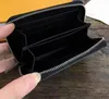 رجال جدد محافظ سببية حاملي البطاقات باريس المصممين محفظة عملة 4 ألوان أكياس جلدية صغيرة zip pocket wallet236s
