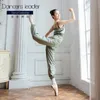 Vêtements de scène Pantalons d'échauffement de ballet Formation de transpiration Vêtements de danse pour adultes Forme Perte de poids Bretelles Oreille en bois