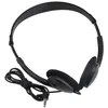 Fällbar 3,5 mm stereo Jack Wired Headphones headset utan mikrofon för mobiltelefon PC-skolbarn