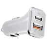 36W USB Fast Car Charger Quick Charge QC 3.0 Type C PD Auto USB Chargers For iPhone Samsung Xiaomi Mobile laptops