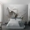 Custom tapeter 3d stereoskopisk präglad grå skönhet oljemålning modern abstrakt konst väggmålning vardagsrum sovrum tapet 210722