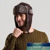 Bomber Chapéu com Orelha Flap Mens Inverno Faux Pele De Couro Russo Capper Capper Capper Cap Capper Aviator Fleece Beanie Masculino Preço de Fábrica Especialista Qualidade Mais Recente Estilo