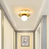 Allée étoilée couloir plafonniers nordique créatif porche balcon lumière LED Simple moderne Hall d'entrée lampes luminaire en verre