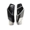 2 PCS 4 Outlet Square Car Muffler Exhaust Pipe For BMW 5 Series G30 G38 525li 530 Stainless Steel Back Tip