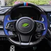 Suitable for Subaru Forest People XV Aohu Lishi Carbon Fiber Automobile Hand Sewing Steering Wheel Cover