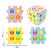 Anti Stress Puzzle Fidget Toy Push Bubble Sensory Silicone Kids Rubik039s Cube Squeezy Squeeze Desk Toys 100pcsDHL5612576