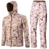 Herrenjacken Taktische Softshelljacke Männer Armee Wasserdichte Jagdkleidung Militärische Tarnung Outwear Fleecemäntel Outdoor