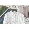 HSA Dames Rose Floral Print Chiffon Blouse Lange mouw Casual Oversize Shirt Dames Koreaanse stijl Tops Feminina Blusa 210430