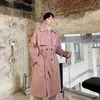 pu mulheres trench coat