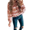 Dorywczo Różowy Tie Dye Druku Z Długim Rękawem Kobiety Bluzy Jesień Zima Hollow Out Cross Bandaż Pullover Kobieta Z Kapturem Bluza 210522