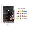 Journal Planner Colored Point Markers Fine Tip Drawing Pens Porous Fineliner Pen for Bullet Journaling Writing Note Calendar Coloring Art Office School 24 Colors