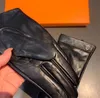 Automne hiver gants en peau de mouton dames en cuir gant coupe-vent chaud en peluche écran tactile mitaines avec boîte-cadeau