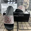 Hochwertige Herren-Hausschuhe, Scuffs-Slides, trendige Damen-Damen-Sommersandalen, Strand-Slide-Damenschuhe, Muster, rote Blume, Tiger, Biene, Schlange