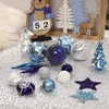 Valeryn Madelyn 70 SZTUK Ozdoby świąteczne Zestaw Drzewo Wiszące Kulki Bauble Wisiorki Xmas Decor Do Home Noel Year Prezent 211025