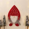 Christmas Countdown Calendar for Kids Wall Hanging Swedish Gnome with 25 Days Pockets Xmas Home Decorations XBJK2111