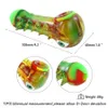 담배 파이프 흡연 Bubber 실리콘 파이프 그릇 왁스 버너 오일 장비 유리 봉 길이 4.2 "