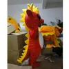 Halloween röd dinosaur maskot kostym högkvalitativ tecknad anime tema tecken jul karneval kostymer vuxna storlek födelsedagsfest utomhus outfit
