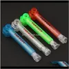 Pipes Aessories Household Sundries Home & Garden Drop Delivery 2021 Toppuff Glass Bong 5 Colors Travelling Smoking Water Pipe Instant Portabl