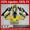 Fairings OEM de motocicleta para Honda CBR 600 F4 FS CC 600F4 CBR600F4 1999 2000 Amarelo Black Bodywork 54No.116 CBR600FS 600cc 1999-2000 CBR600 F4 99 00 Body Molde de Injeção