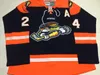 Aangepaste ECLL 2016-2017 Greenville Swamp Rabbits 24 Justin Dasilva Hockey Jerseys CCM Vintage met een patch gestikt S-5XL
