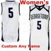 Nik1 zszyte Custom 5 Timothy Ighoefe 10 Chuma Azinge 12 Terrell Allen 20 George Muresan Georgetown Hoyas College Men Men Jersey