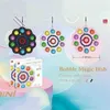 Regenbogen Push Spinner Finger Spaß Blumenform Zappeln Weihnachtsgeschenk Bubble Poppers Board Spinner Spielzeug für Kinder Erwachsene Stressabbau Spielzeug G643UC0