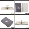 Cards Event Festive Supplies & Gardenhigh Quality 3D Engraving Paper-Cut Airplane Model Greeting Card Creative Gift Home Party Supply Drop De