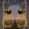 Décorations Fournitures de fête Accueil Gardenpine Lumières Lampes à cordes Lampe solaire suspendue imperméable à l'eau Cam de passerelle de jardin avec poignée de Noël