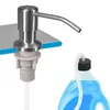 1Set Stainless Steel Liquid Soap Dispenser Built-in Lotion Pump Extension Tube for Home Bathroom Kitchen Sink Use Supplies 211206