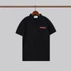 Prad Summer Designer Mens T Shirt Fashion Print Men's Polos Classic Leather Pockets Casual Short Sleeve T Shirts Mans Cotton T-shirt White And Black Polo Shirt M-2xl