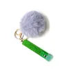 Card Grabber Household Personal Care Fashion Cute Credit Cards Puller Pompom Mini Key Rings Acrylic Debit Bank For Long Nail Atm Rabbit Fur Keychain Accessories
