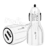 Быстрый быстрый QC3.0 Dual Ports Car Chargers 5V 3.1a 2.4a Adapter Adapter Carge для iPhone 12 13 14 Samsung Note 10 S8 S10 HTC Android Phone GPS GPS