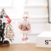 4 Styles Décoration d'arbre de Noël Pendentif Père Noël Bonhomme de neige Elk Renne Suspendu en peluche Ornements de poupée Décoration de Noël w-00852