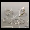 Band Rings Jewelryeurope And The United States Fashion Wild Arrow Diamond Rhombic Triangle Drop Delivery 2021 Jgngb