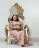 2022 Plus Size Arabisch ASO EBI Pink Luxueuze Mermaid Prom Jurken Beaded Crystallen Avond Formele Partij Tweede Ontvangst Verjaardag Verlovingsjurken Jurk ZJ623